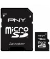 Carte Mémoire PNY 16GB Class 10 avec Adaptateur