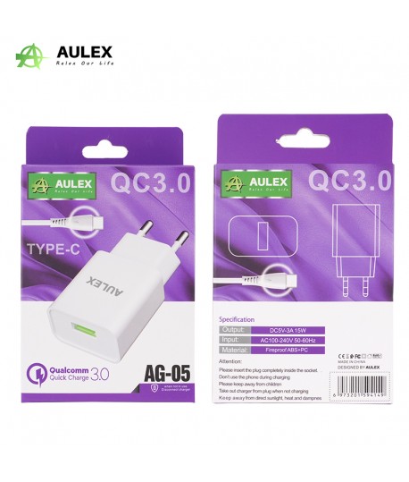 Chargeur Type C 3A 15W AULEX AG-05