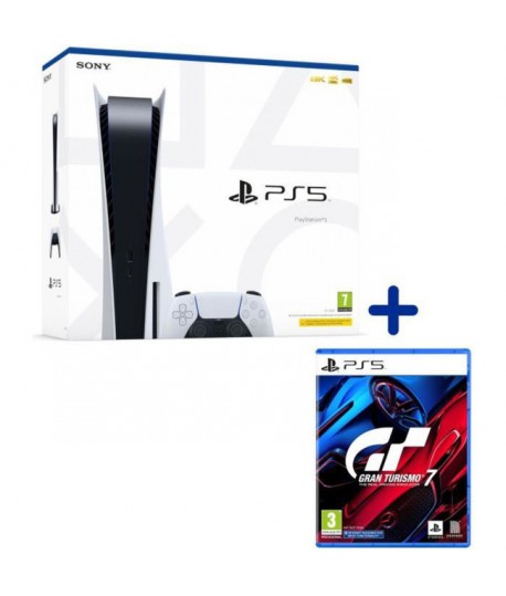 Console de jeux Sony Playstation 5 STANDARD + jeu Gran Turismo 7