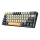 Clavier Gaming Mécanique REDRAGON LAKSHMI K606R 60% Rainbow - Blanc Noir Jaune