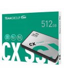 Disque SSD Team Group CX2 512 Go 2.5" SATA III - R 530 / W 470