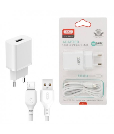 Chargeur Micro USB 2.4A XO-L99