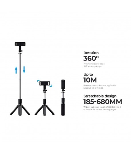Trépied Selfie Bluetooth Extensible HAVIT ST7033