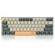 Clavier Gaming Mécanique REDRAGON LAKSHMI K606 60% - Blanc Noir Jaune