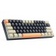 Clavier Gaming Mécanique REDRAGON LAKSHMI K606 60% - Noir Gris Jaune