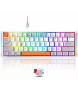 Clavier Gaming Mécanique REDRAGON AKALI K642 RGB - Gris Blanc