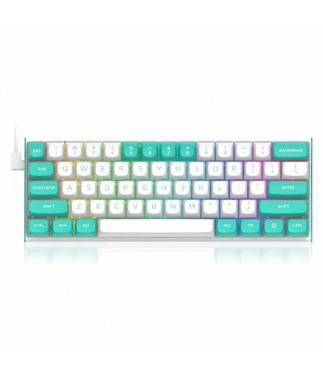 Clavier Gaming Mécanique REDRAGON FIDD RGB 8K - Blanc Bleu