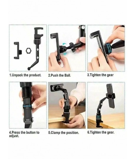 Support Universel Clips pour Rétroviseur de Voiture