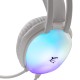 Casque Gaming WHITE SHARK PEACOCK GH-2444 RGB - Blanc