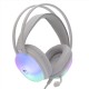 Casque Gaming WHITE SHARK PEACOCK GH-2444 RGB - Blanc