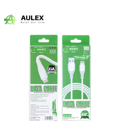 Cable Lightning 1m 6A AULEX ALX-C01