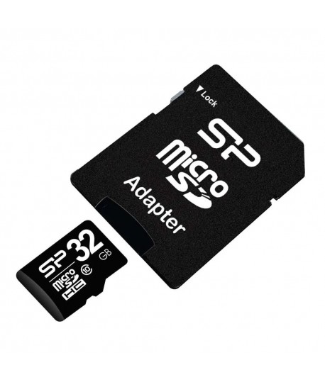 Carte Mémoire SILICON POWER 32GB Class 10 avec Adaptateur