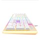 Clavier Gaming USB HAVIT Backlit KB876L RGB - Blanc