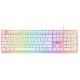 Clavier Gaming USB HAVIT Backlit KB876L RGB - Blanc