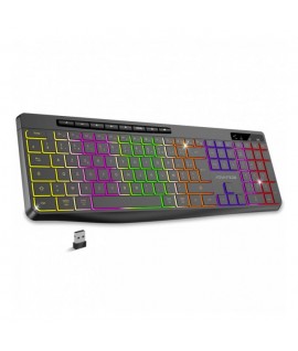 Clavier Gamer Sans Fil RGB Rechargeable ADVANCE CLA-310 - Noir