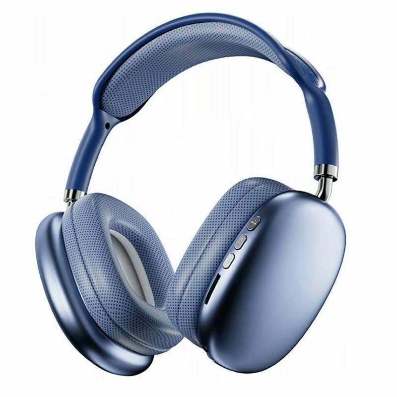 Casque Bluetooth MP3 P9 PLUS MAX - Bleu