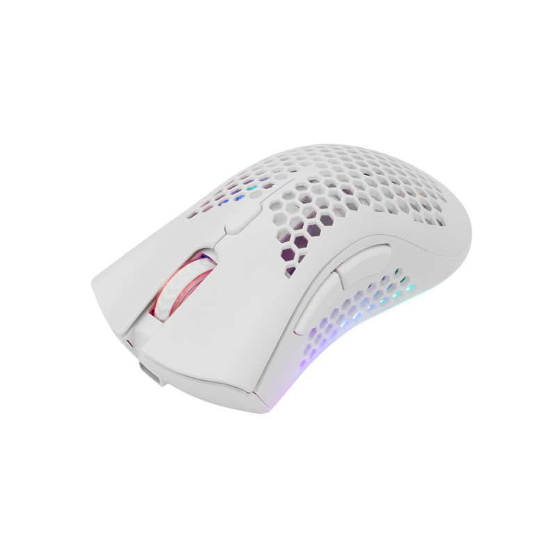 Souris Sans Fil Gaming WHITE SHARK LIONEL GM-5012 - Blanc