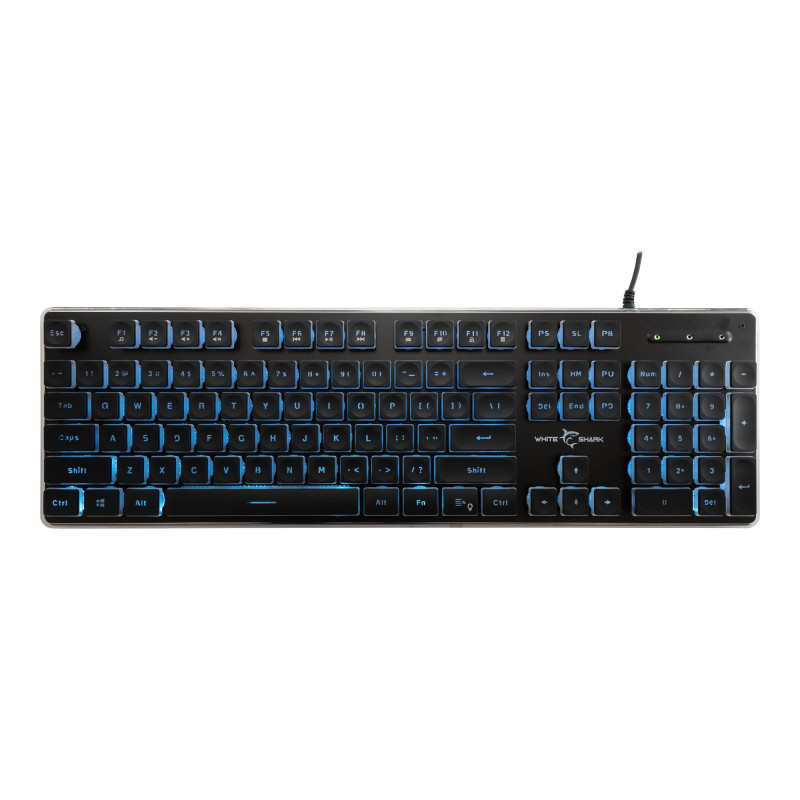 Clavier Gaming Membrane WHITE SHARK TACHI GK-003241 - Noir