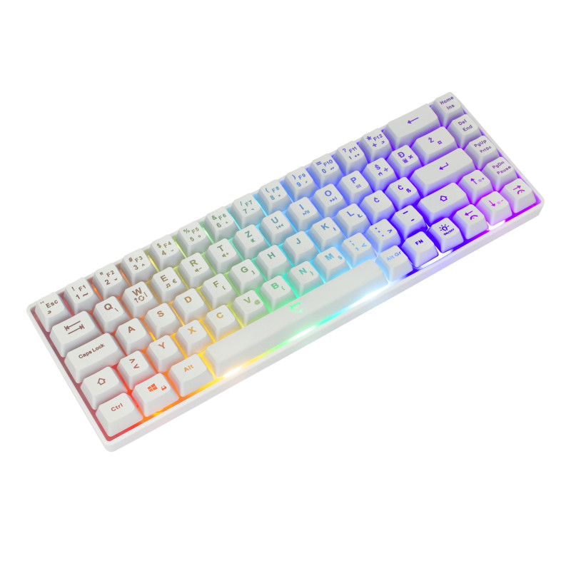 Clavier Gaming Membrane WHITE SHARK RONIN GK-2201 - Blanc