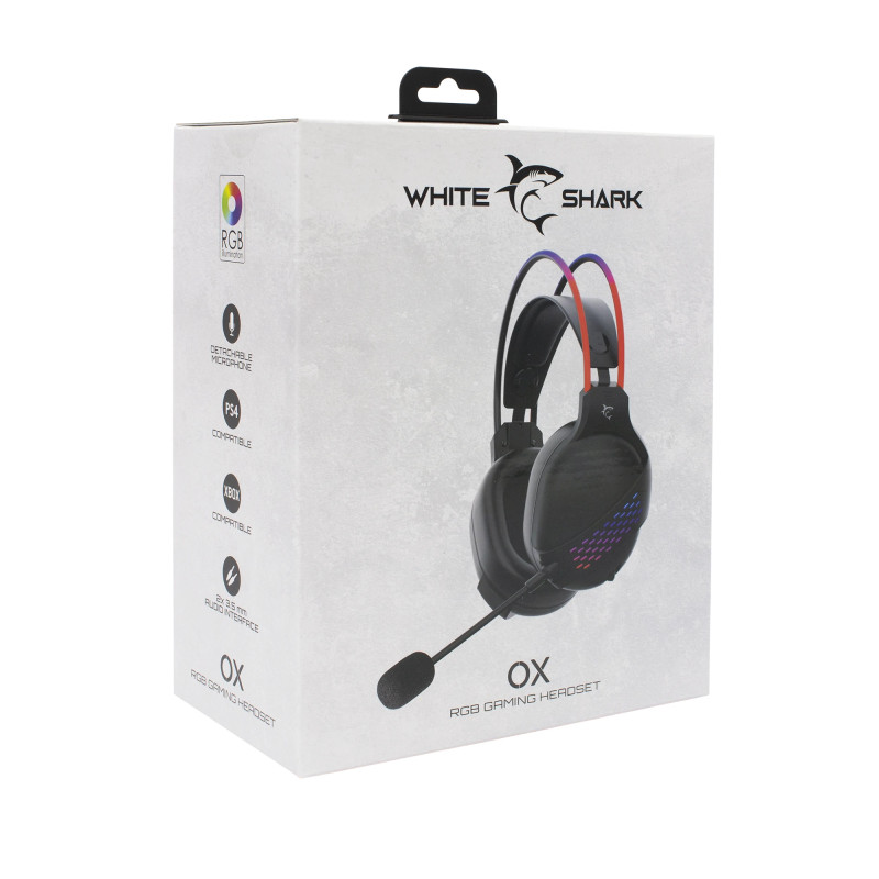 Casque Gaming WHITE SHARK OX GH-2140 - Noir