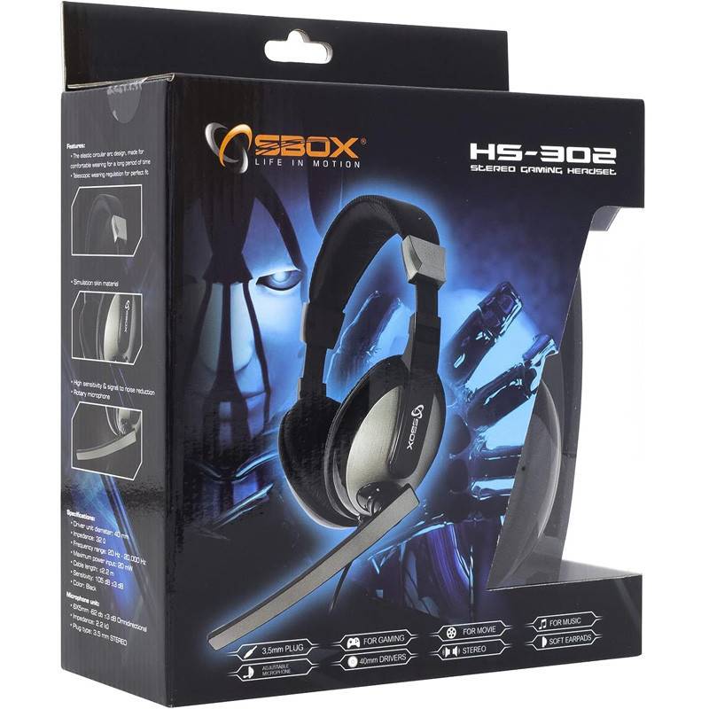 Casque Micro SBOX HS-302
