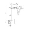 Support de Bureau SBOX LCD-351/1 Pour 1 Moniteur LCD 13"- 32"