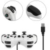 Manette de Jeu USB Double Vibration SCORPION SJ606-1 - Blanc