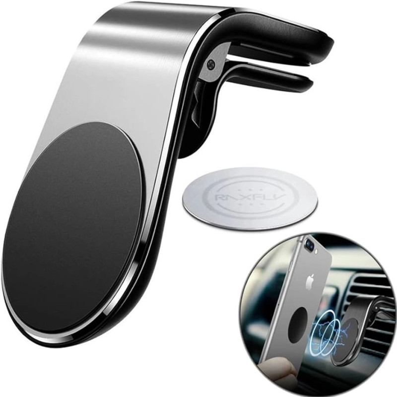 Support Voiture Magnétique Forme L - Noir