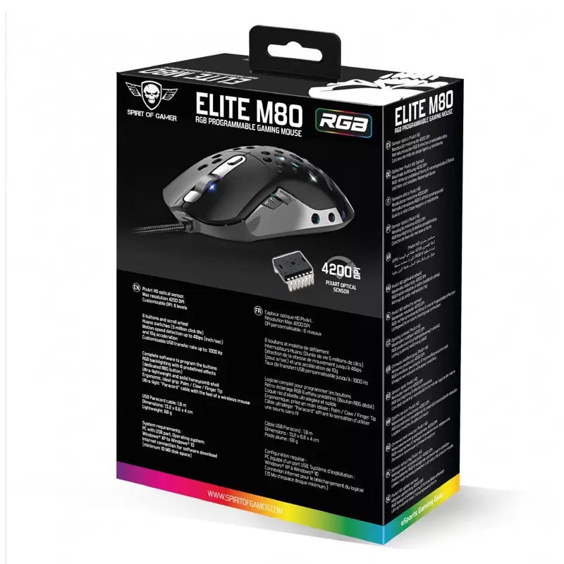 Souris Gaming SPIRIT OF GAMER ELITE-M80