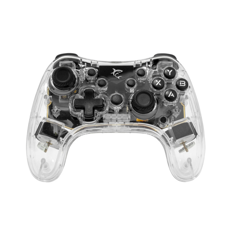 Manette Gaming Bluetooth Sans Fil WHITE SHARK LEGION GPW-8039 - Transparent