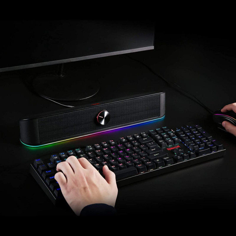 Barre de Son Gaming REDRAGON ADIEMUS RGB GS560 - Noir