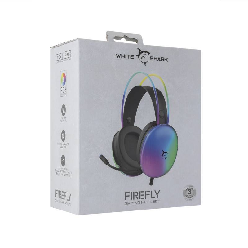 Casque Gaming WHITE SHARK FIREFLY GH-2342 - Noir