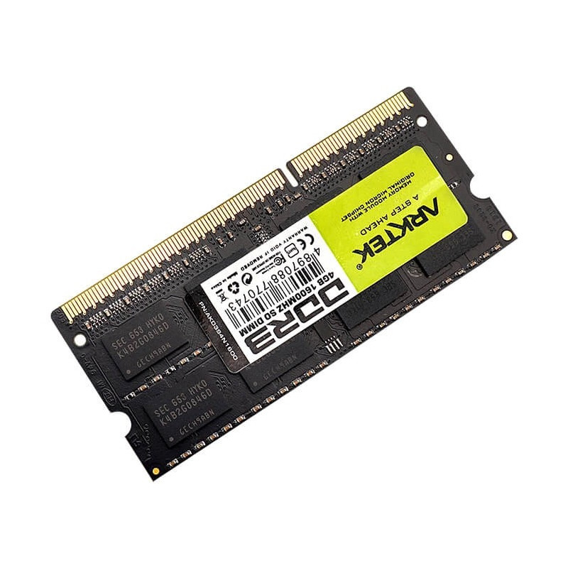 Barrette Mémoire SO-DIMM ARKTEK 4GB DDR3 1600 Mhz - AKD3S4N1600
