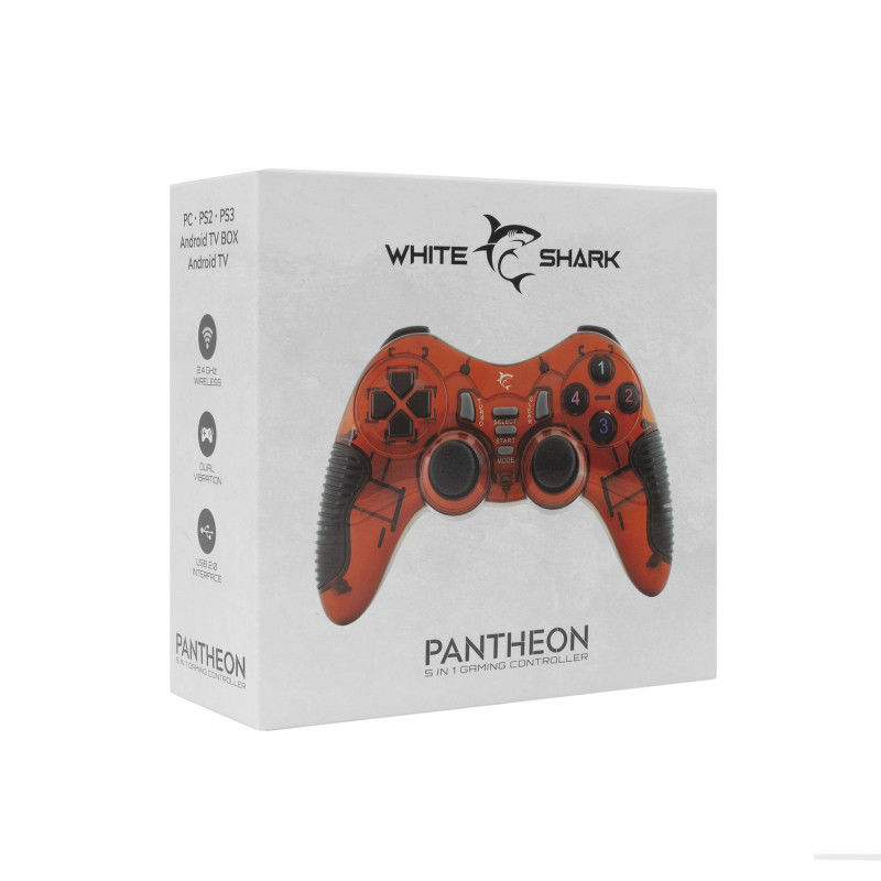 Manette Gaming Sans Fil WHITE SHARK PANTHEON GPW-2021