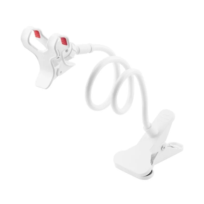 Support Lazy Bracket Flexible 360° en Métal - Blanc