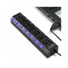 Hub USB 7 Ports USB 2.0 avec Interrupteur - Noir