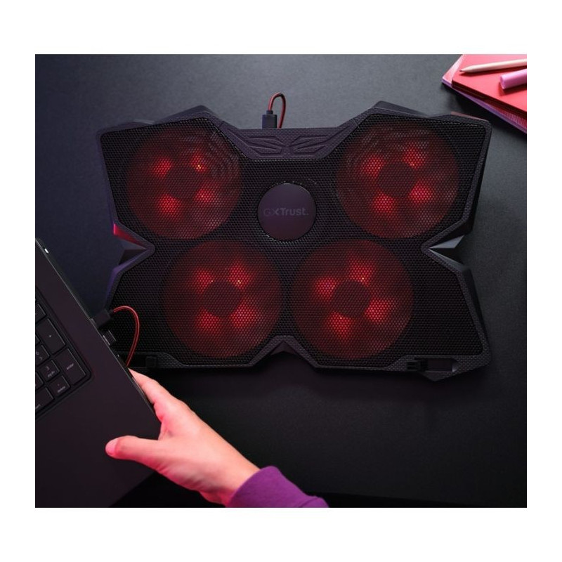Refroidisseur TRUST GXT 278 YOZU Pour Pc Portable 17.3" - Noir