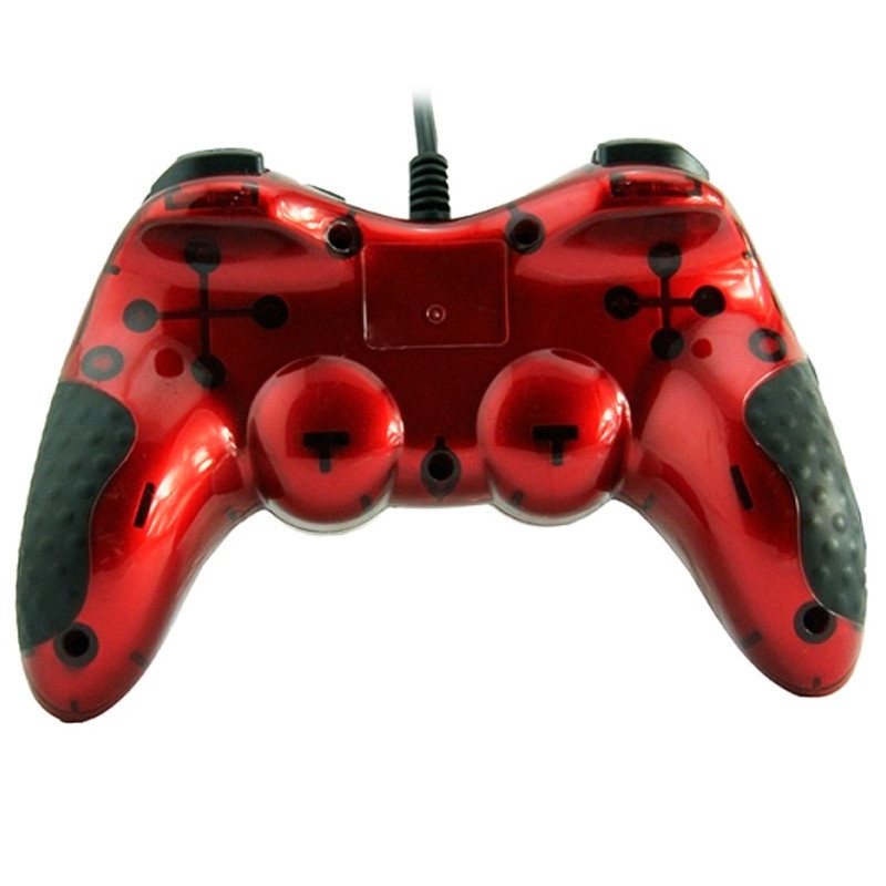 Manette de Jeu USB Double Vibration SCORPION SJ606-1 - Rouge