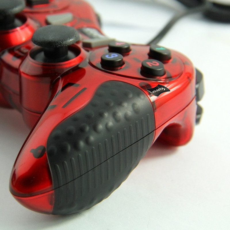 Manette de Jeu USB Double Vibration SCORPION SJ606-1 - Rouge