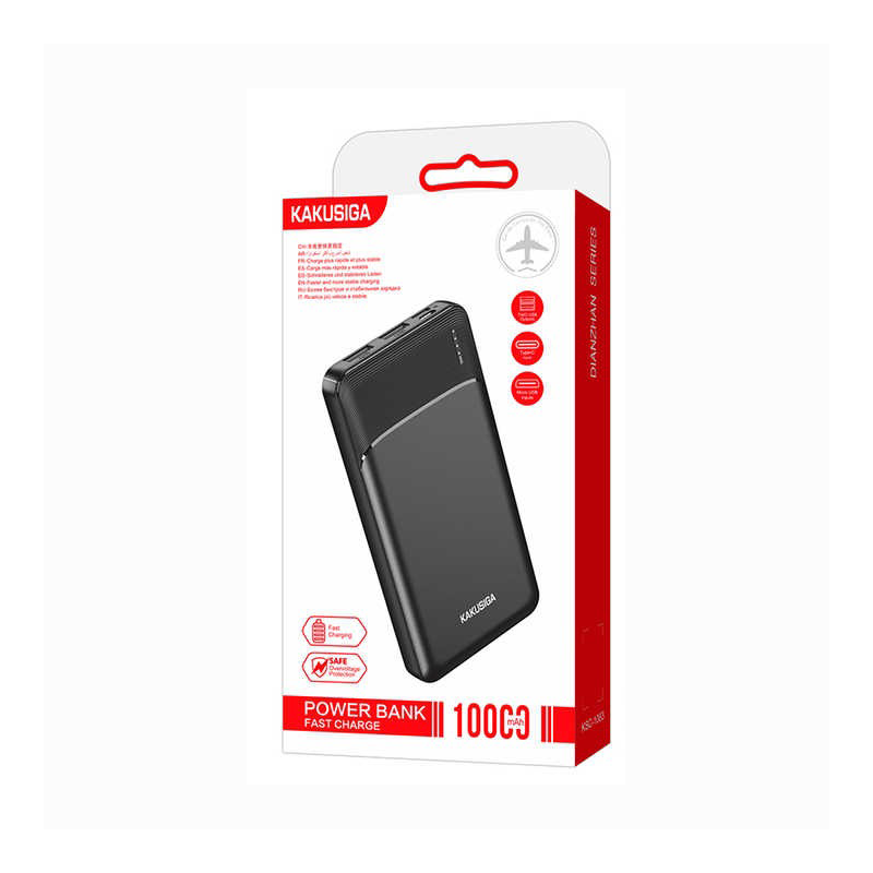 Power Bank KAKUSIGA KSC-1083 10000 mAh - Noir