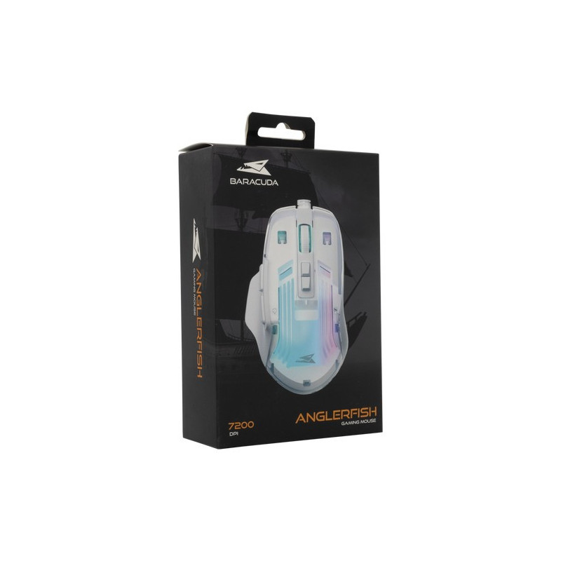 Souris Gaming BARACUDA ANGLERFISH BGM-062 - Blanc