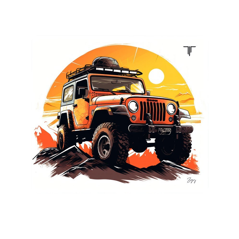 Tapis de Souris Gaming L TITAN L015 JEEP