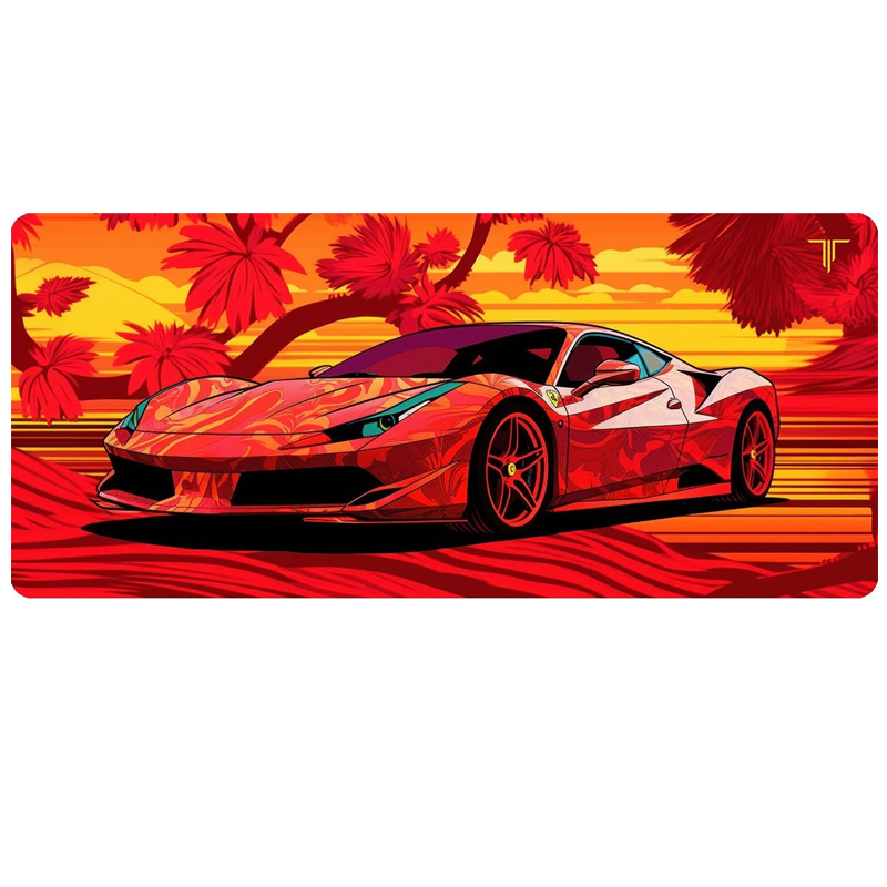 Tapis de Souris Gaming XXL TITAN XXL016 RED FERRARI