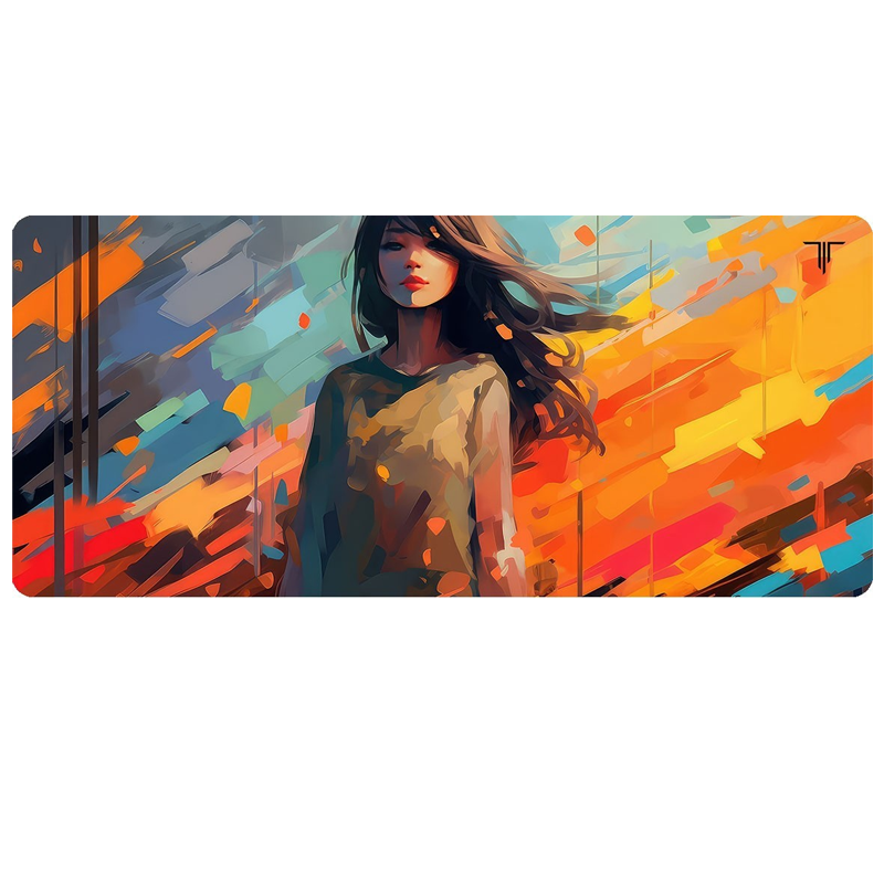 Tapis de Souris Gaming XXL TITAN XXL043 YOUNG GIRL MULTICOLOR