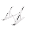 Support PC Portable et Tablette à 8 Hauteurs - Pliable - Blanc