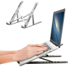 Support PC Portable et Tablette à 8 Hauteurs - Pliable - Blanc