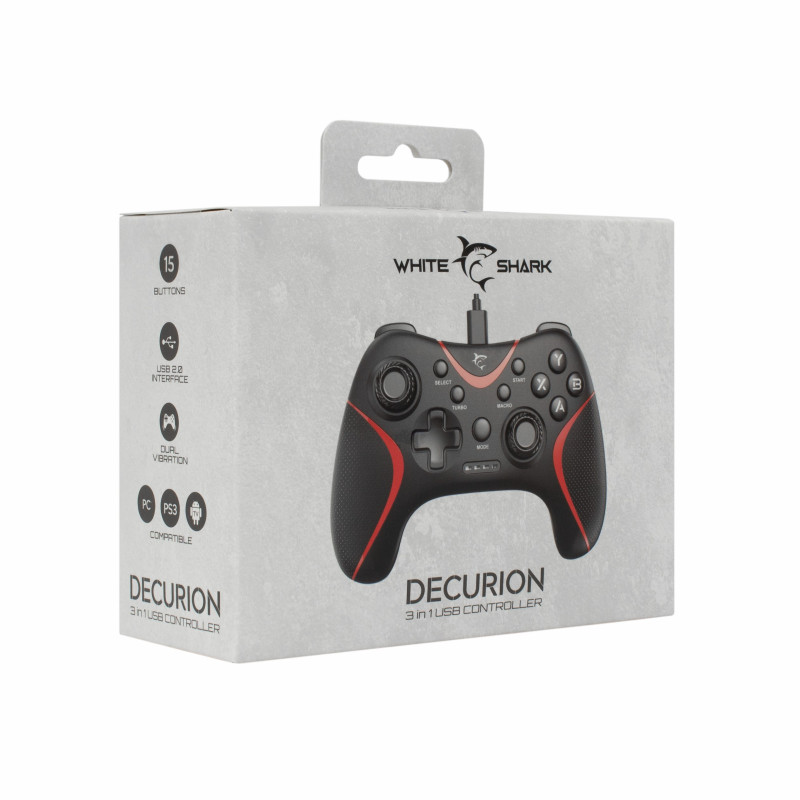 Manette Gaming WHITE SHARK DECURION 3 En 1 GP-2038