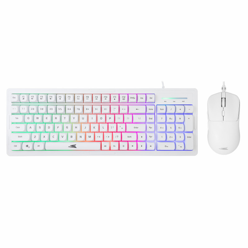 Combo Clavier + Souris BARACUDA ORCA BGC-012 - Blanc
