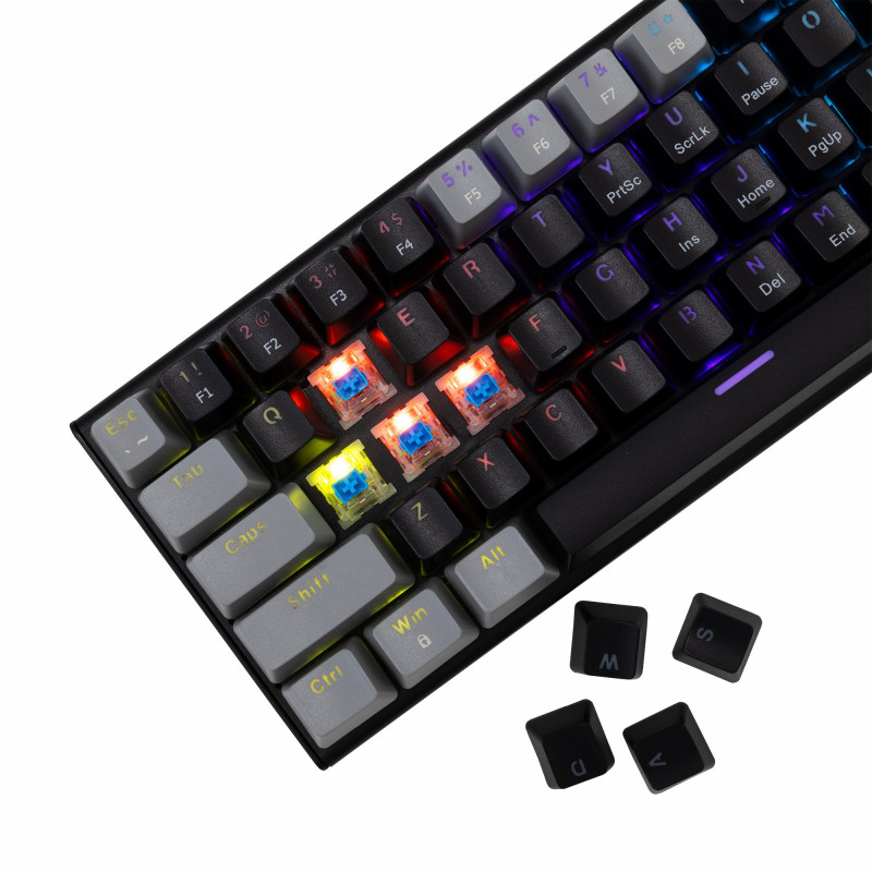 Clavier WHITE SHARK WAKIZASHI-2 GK-002121V2 - Blue Switch - Noir Gris