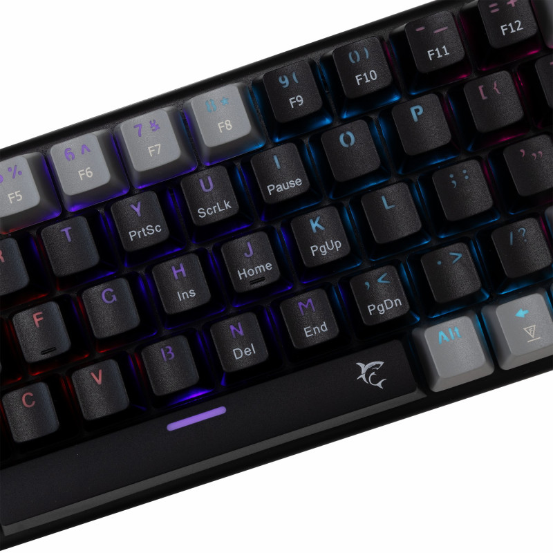 Clavier WHITE SHARK WAKIZASHI-2 GK-002121V2 - Blue Switch - Noir Gris